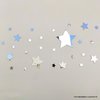 Espelho Decorativo Prata Conjunto com 27 Estrelas Quarto Bebê na internet