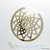 Espelho Decorativo Mandala Girassol Dourada 49,5 Cm X 49,5 Cm