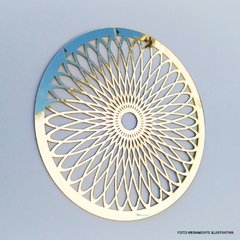 Espelho Decorativo Dourada Mandala Filtro de Sonhos Grande 49,5 Cm - loja online