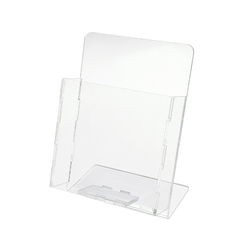 Display Porta Folhetos De Mesa Em Acrílico Cristal A6 - HPLASTICOS