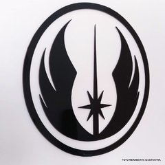 Símbolo Decorativo Jedi em Acrílico Preto 49,5 Cm diâmetro - comprar online