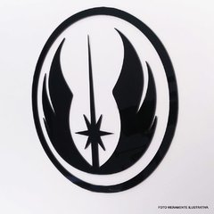 Símbolo Decorativo Jedi em Acrílico Preto 49,5 Cm diâmetro na internet