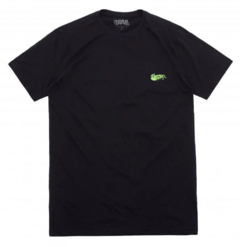 Camiseta Surfavel Green Throw (Preta)