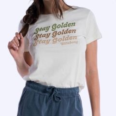 Camiseta Billabong Stay Golden Off White