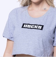 Cropped Hocks Logo Box (Cinza) - comprar online