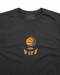 Camiseta Fire Basketball Globe (Chumbo) - comprar online