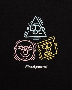 Camiseta Fire Geometric Emoji na internet