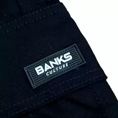 Calça Cargo Sarja Banks (Preta) - comprar online