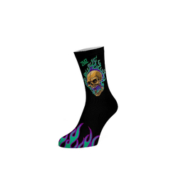 Meia ZMZ Infantil - Flames Skull