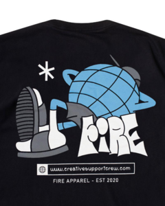 Camiseta Fire Globe Support Crew na internet