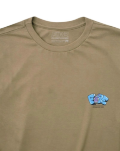 Camiseta Fire Bubble Letter Spray (Camel) - comprar online