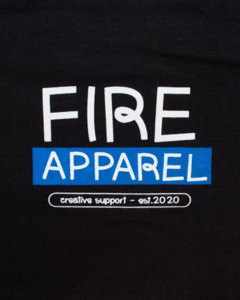 Camiseta Fire Creative Support Est 2020 (Preto) - loja online