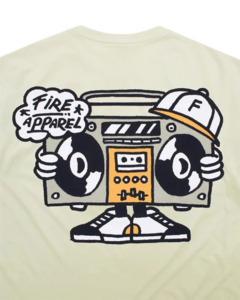 Camiseta Fire Vintage Soundbox (Areia) na internet