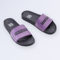 Chinelo Slide Hocks Black Purple - comprar online