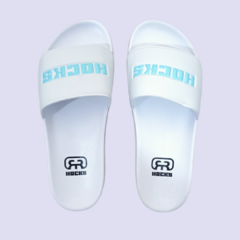 CHINELO HOCKS SLIDE "WHITE/AQUA"