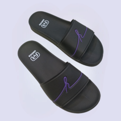 Chinelo Slide Hocks Filigrama Black Purple - comprar online