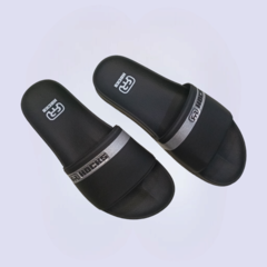 Chinelo Slide Hocks Faixa Black Silver - comprar online