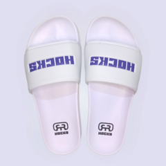 Chinelo Slide Hocks White Purple