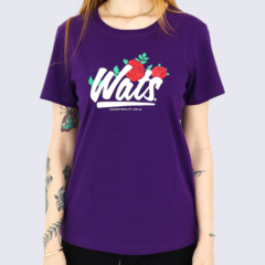 Camiseta Wats Girl Rosas (Violeta)