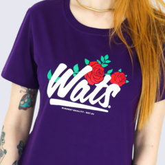 Camiseta Wats Girl Rosas (Violeta) na internet