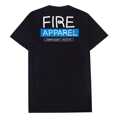 Camiseta Fire Creative Support Est 2020 (Preto)