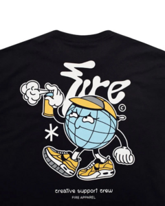 Camiseta Fire Global Criminal Support (Preto) na internet