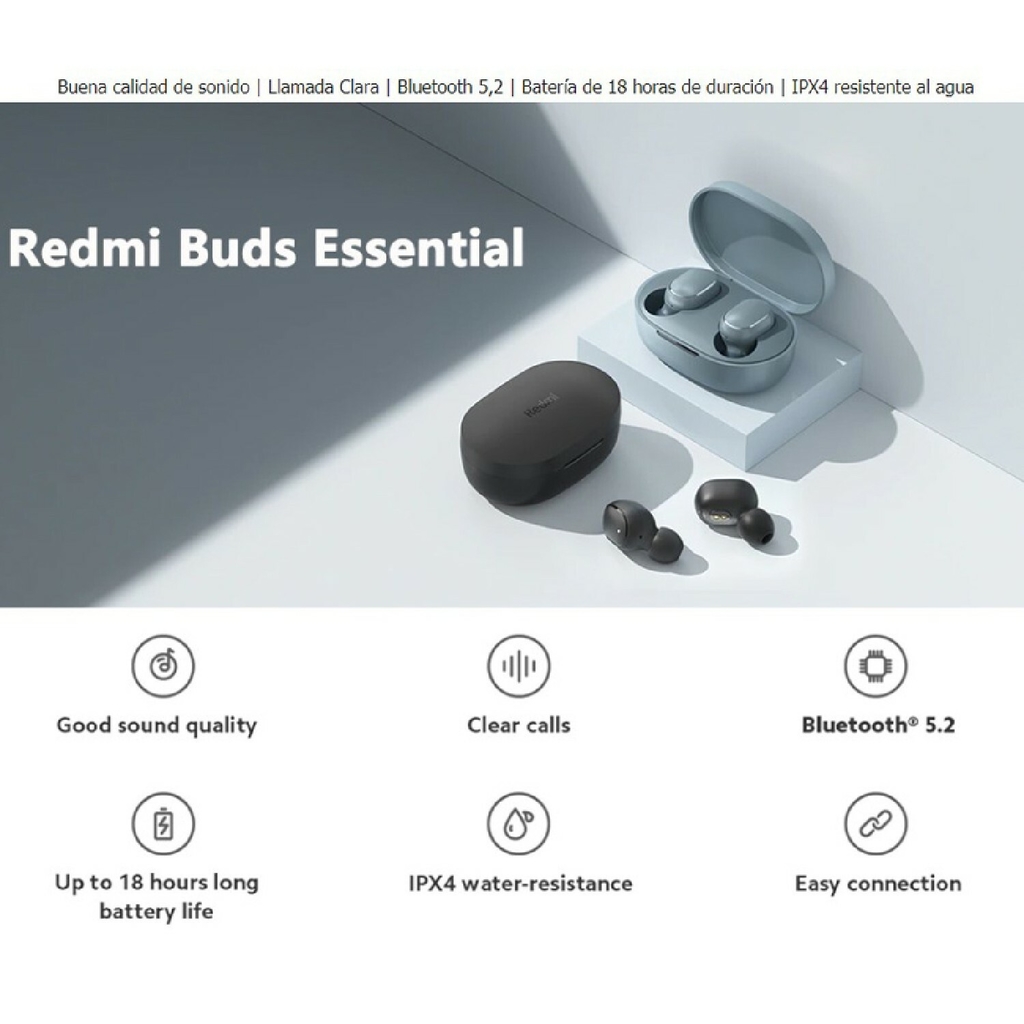 Auriculares In-ear Inalámbricos Xiaomi Redmi Buds Essential