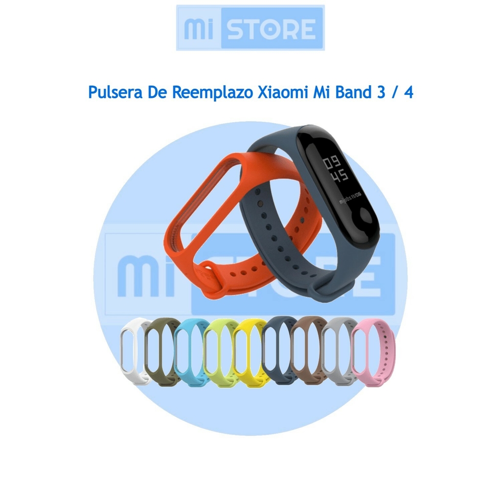 Correa pulsera de silicona recambio de colores para Xiaomi Mi Band 3