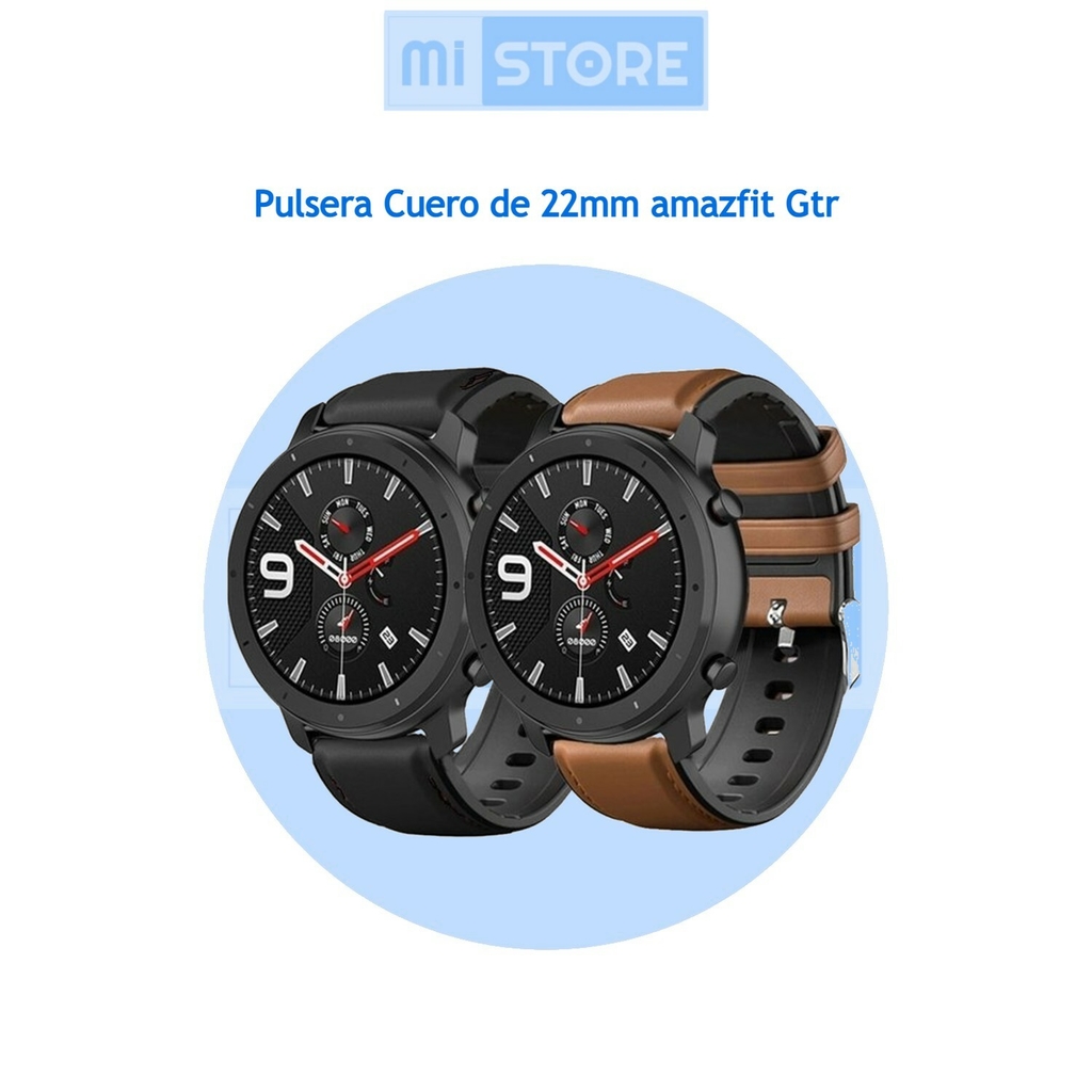 Correa de cuero para reloj inteligente Amazfit Balance, pulsera de  liberación rápida, accesorios de 22mm - AliExpress