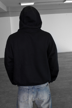 Hoodie BOXY ACADEMIE (Negro)