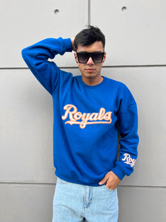 Buzo Oversize Royals Azul - comprar online