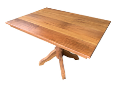 Mesa de Jantar Quadrada pé Central Torneado - 4 LUGARES - comprar online