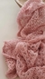 Wrap Tricô trama textura | rosa queimado