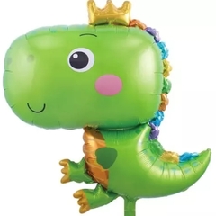 Dinosaurio bebe con Corona verde 35cm