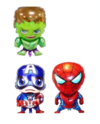 Globos Vengadores Hombre Araña, Hulk,Capitán America 40cm