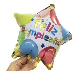 Globo estrella de 10" Feliz cumpleaños