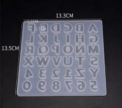 Molde de letras y números de silicona para resina on internet