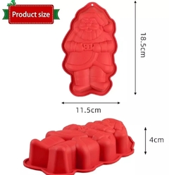 Molde para Torta de Silicona Papá Noel