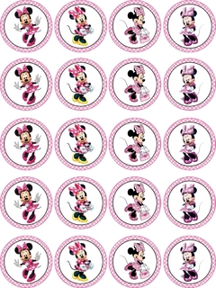 Plancha de 20 calcos Minnie y Mickey mouse en internet