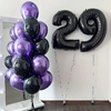 Globos Número Negro de 32" (75cm)