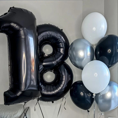 Globos Número Negro de 32" (75cm) - comprar online