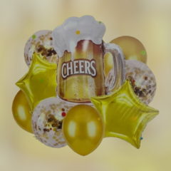 Kit de 5 globos Chopp Cerveza - comprar online