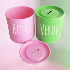 1 Alcancía Plásticas lisa para souvenirs en colores - comprar online