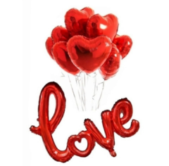 Globo Love 108 x 68cm con corazón - comprar online