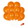 10 globos latex de 10" Naranja