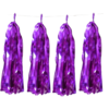 8 Flecos Metalizados Violeta con hilo