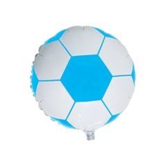 Globo Pelota de 25cm Celeste y blanco