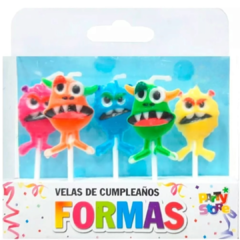 5 velas Monstruitos