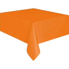 Mantel de Plástico Naranja 120 x 180cm