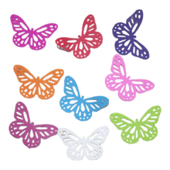 10 Mariposas troqueladas colores plenos